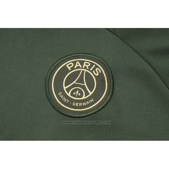 Chandal de Sudadera del Paris Saint-Germain Jordan Nino 2023-2024 Verde